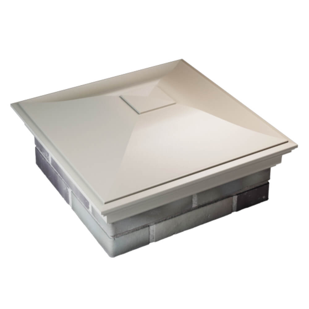 Колпак Zking Монблан Бежевый на столб 2х2 кирпича (515х515мм) Бийск фото