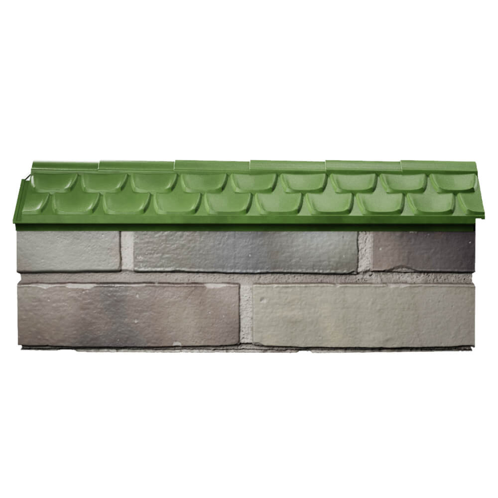 Парапет Zking Эльбрус Зеленый с посадкой на 0.5 кирпича (130мм) в Бийске фото