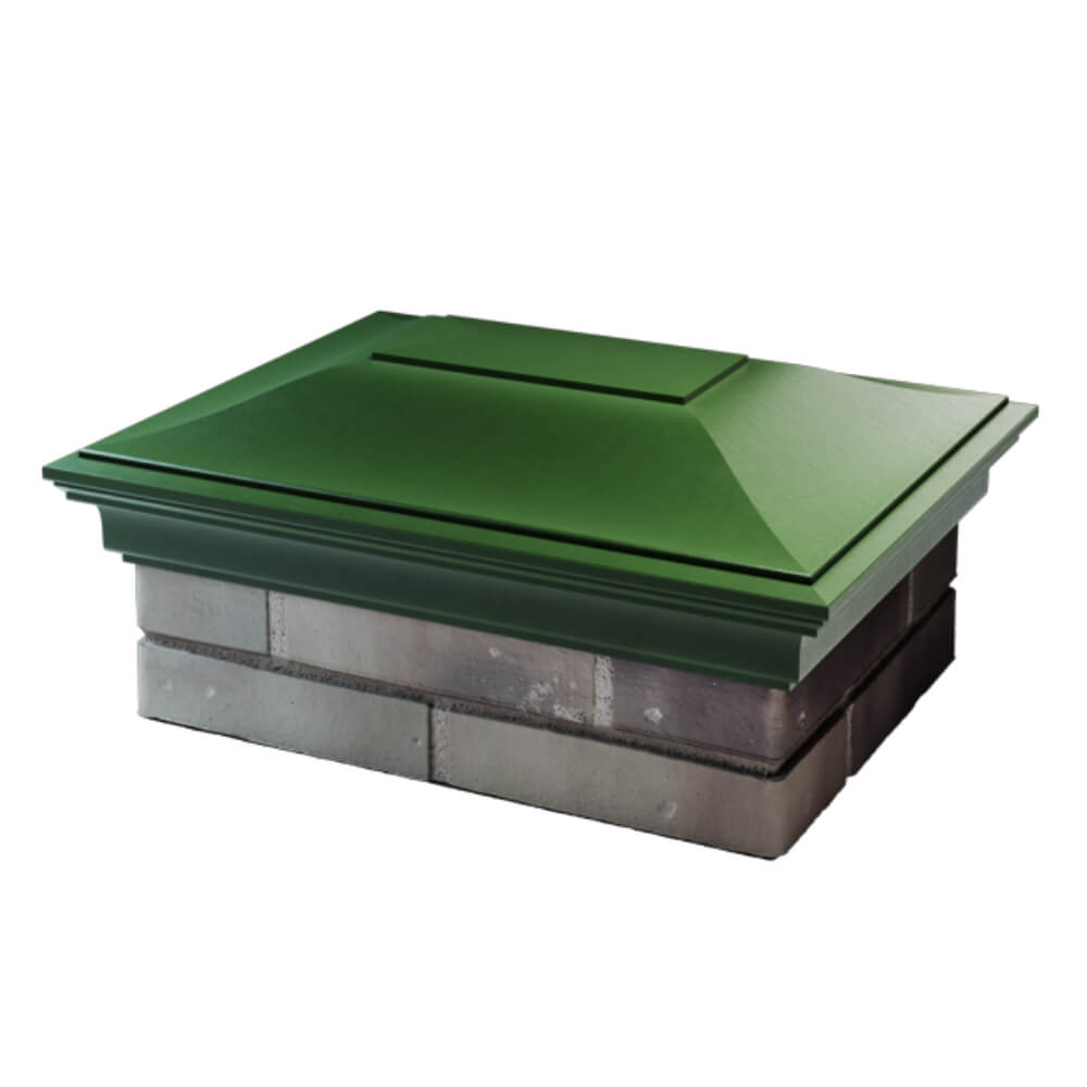 Колпак Zking Монблан Зеленый на столб 2х1.5 кирпича (515х385мм) в Бийске фото