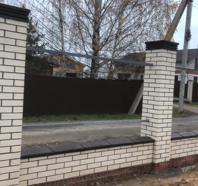 Колпак Zking Бона ХайТек Коричневый на столб 1.5х1.5 кирпича (385х385мм) в Бийске фото