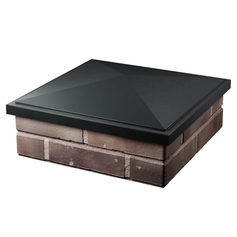 Колпак Zking БонаМоно Черный на столб 2х2 кирпича (515х515, 530х530мм) в Бийске фото