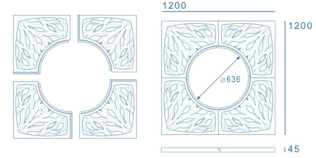 Приствольная решетка для дерева ZKING CRUST 1.2х1.2м Черная в Бийске фото