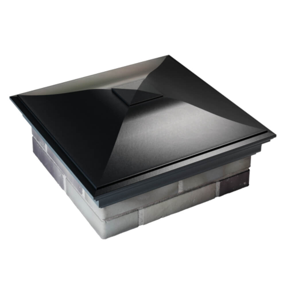 Колпак Zking Монблан Черный на столб 2х2 кирпича (515х515мм) Бийск фото