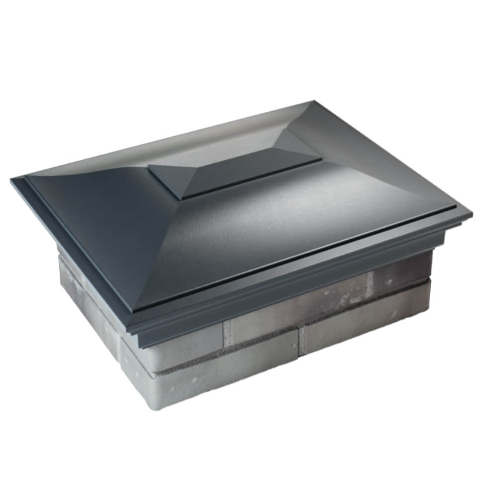 Колпак Zking Монблан Серый на столб 2х1.5 кирпича (515х385мм) Бийск фото