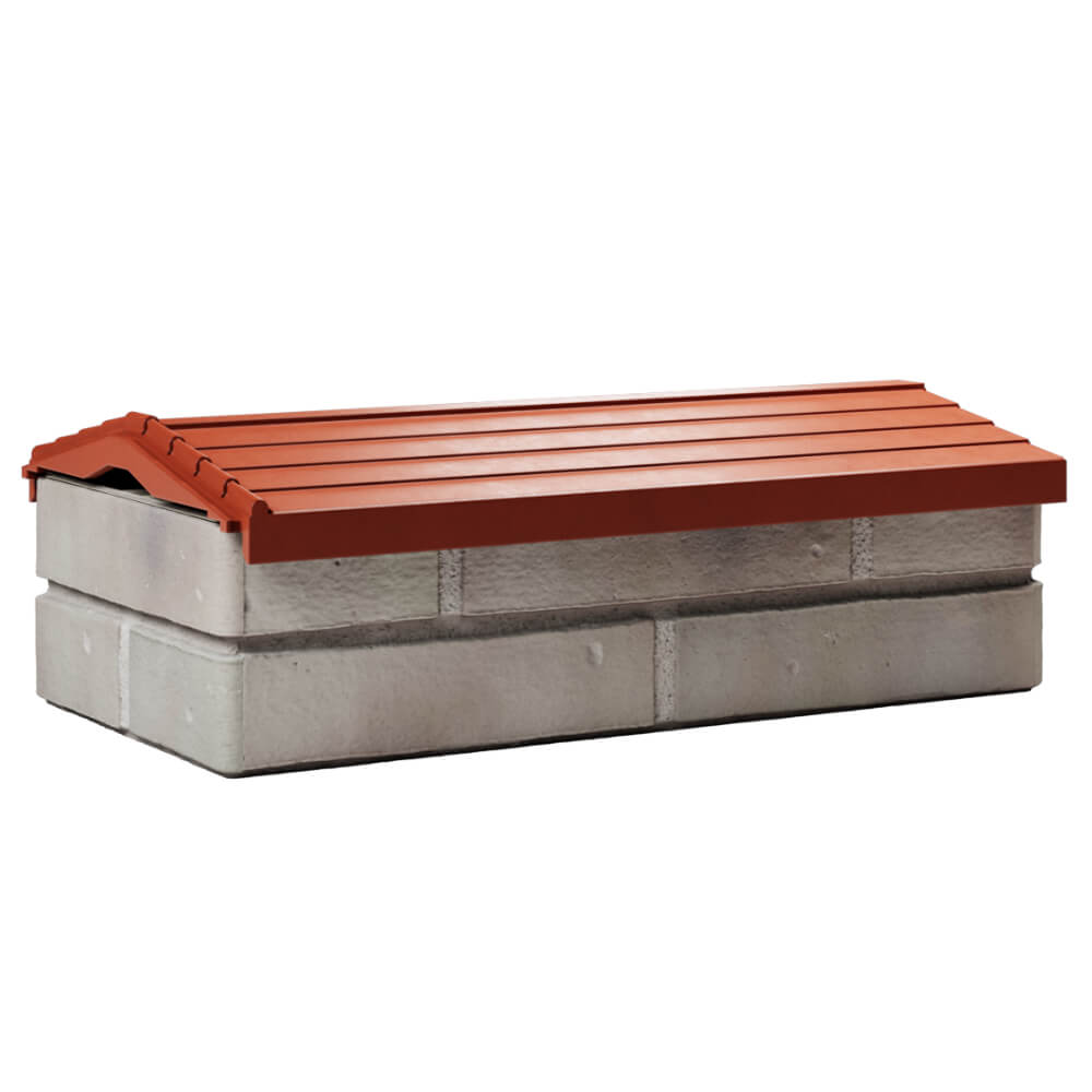 Парапет Zking Бона ХайТек Красный с посадкой на 1 кирпич (200/225/255мм) Бийск фото