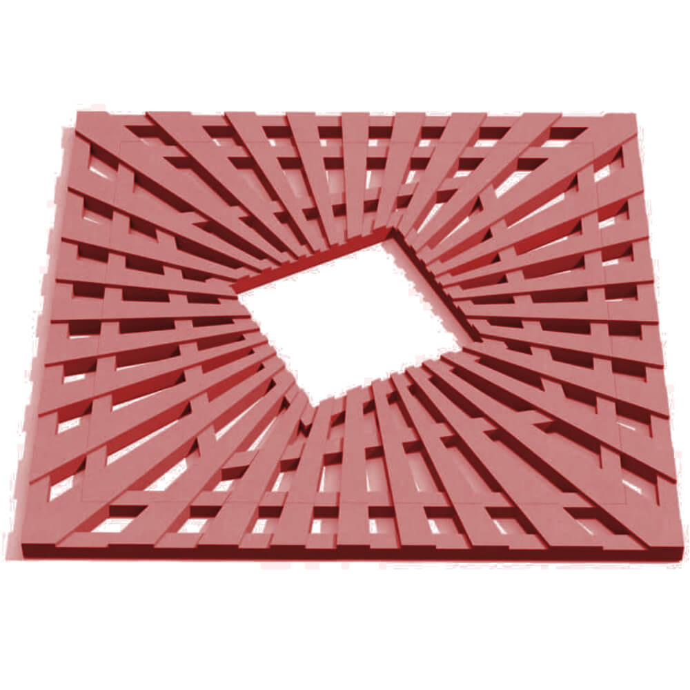 Приствольная решетка для дерева ZKING ATMOSPHERE 1.2х1.2м Красная Бийск фото