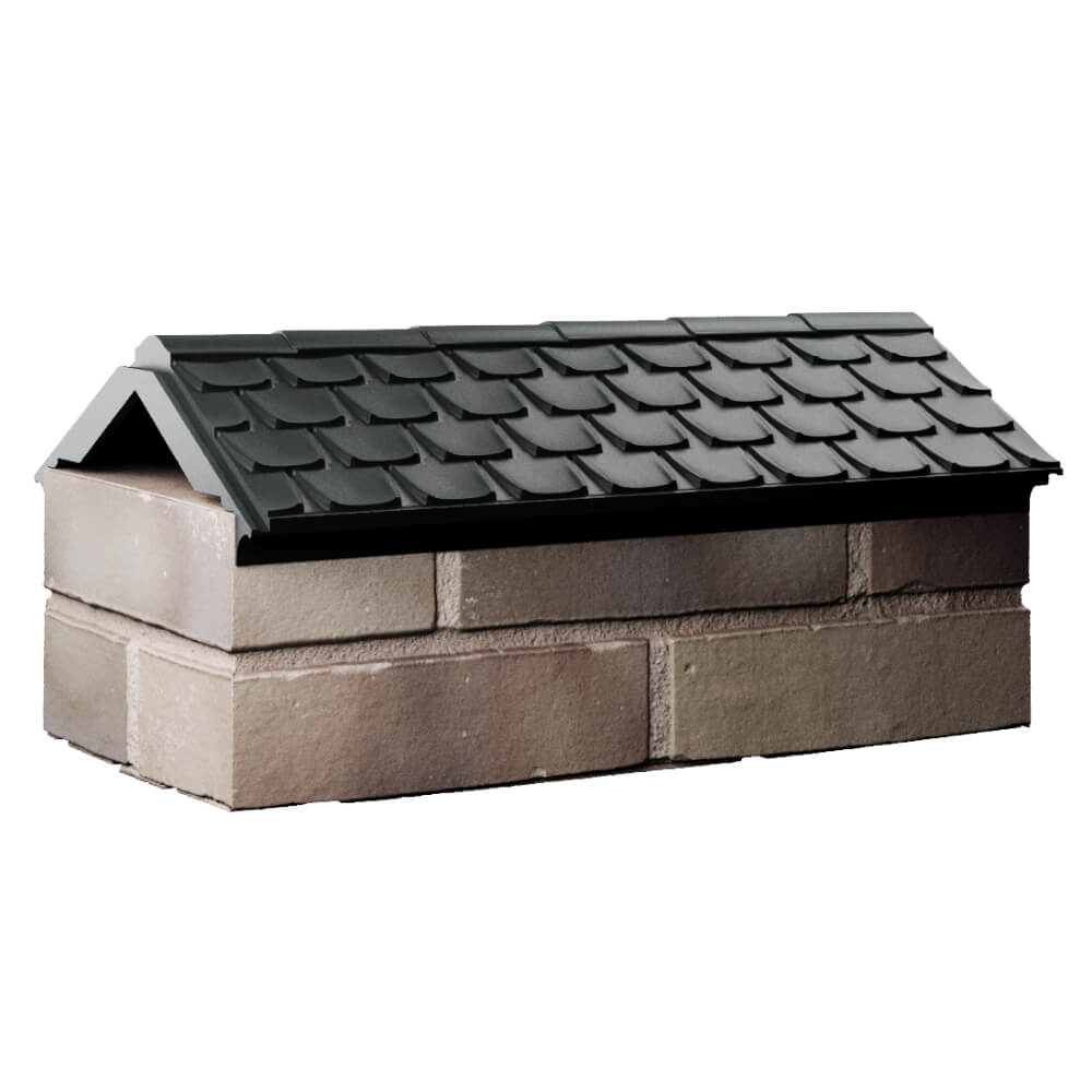 Парапет Zking Эльбрус Черный с посадкой на 1 кирпич (255мм) Бийск фото