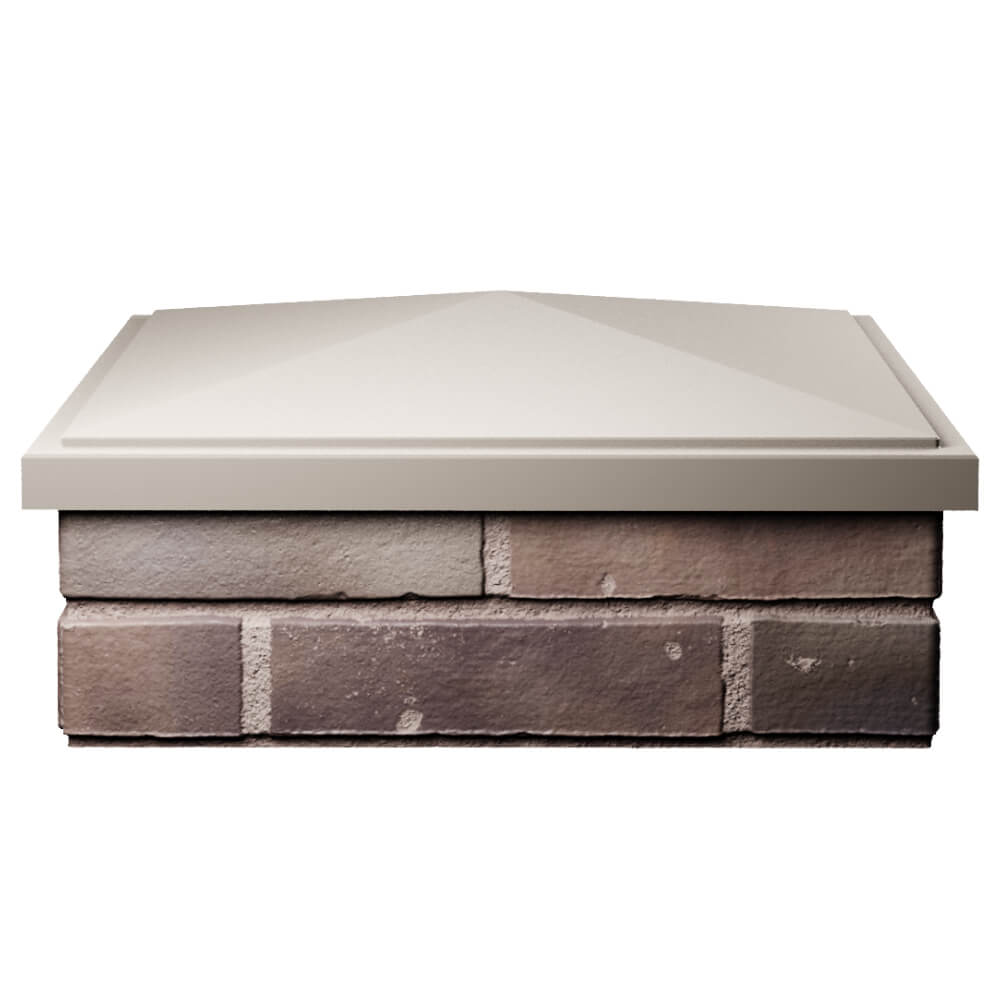 Колпак Zking БонаМоно Бежевый на столб 2х2 кирпича (515х515, 530х530мм) Бийск фото