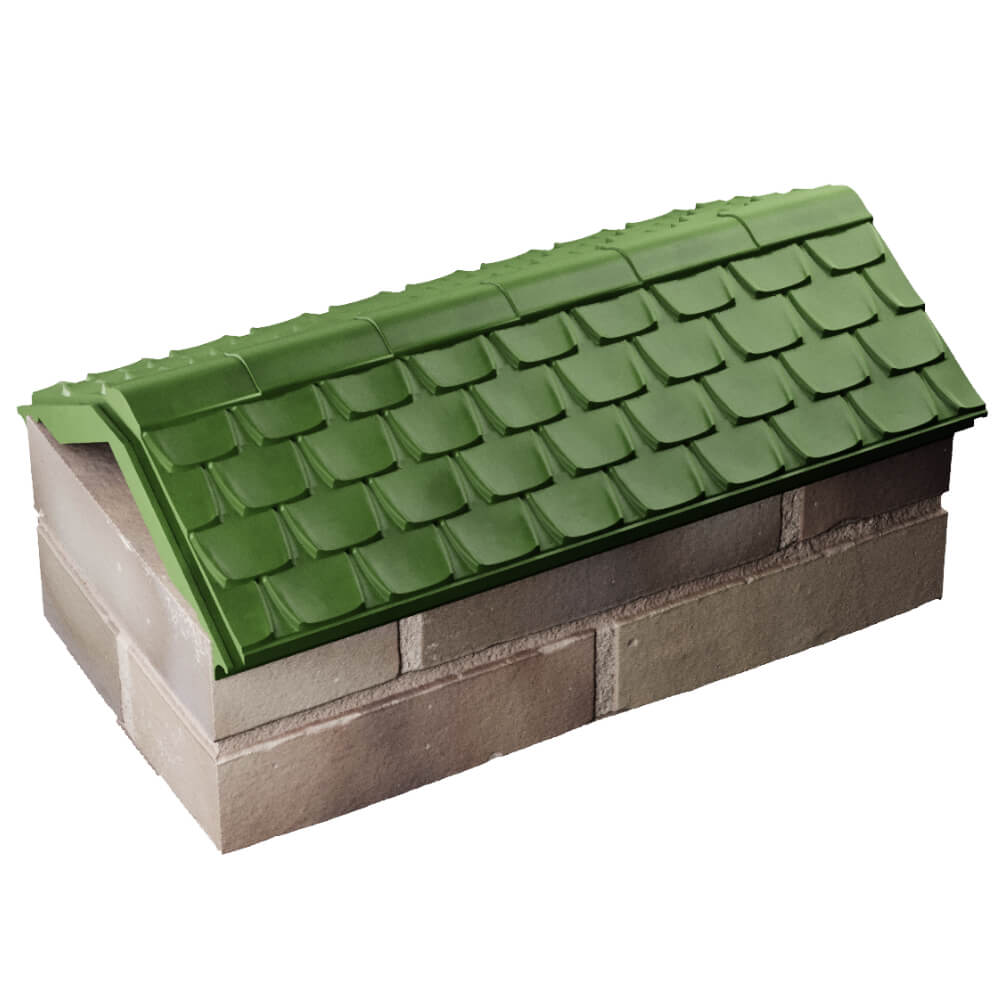 Парапет Zking Эльбрус Зеленый с посадкой на 1 кирпич (255мм) в Бийске фото