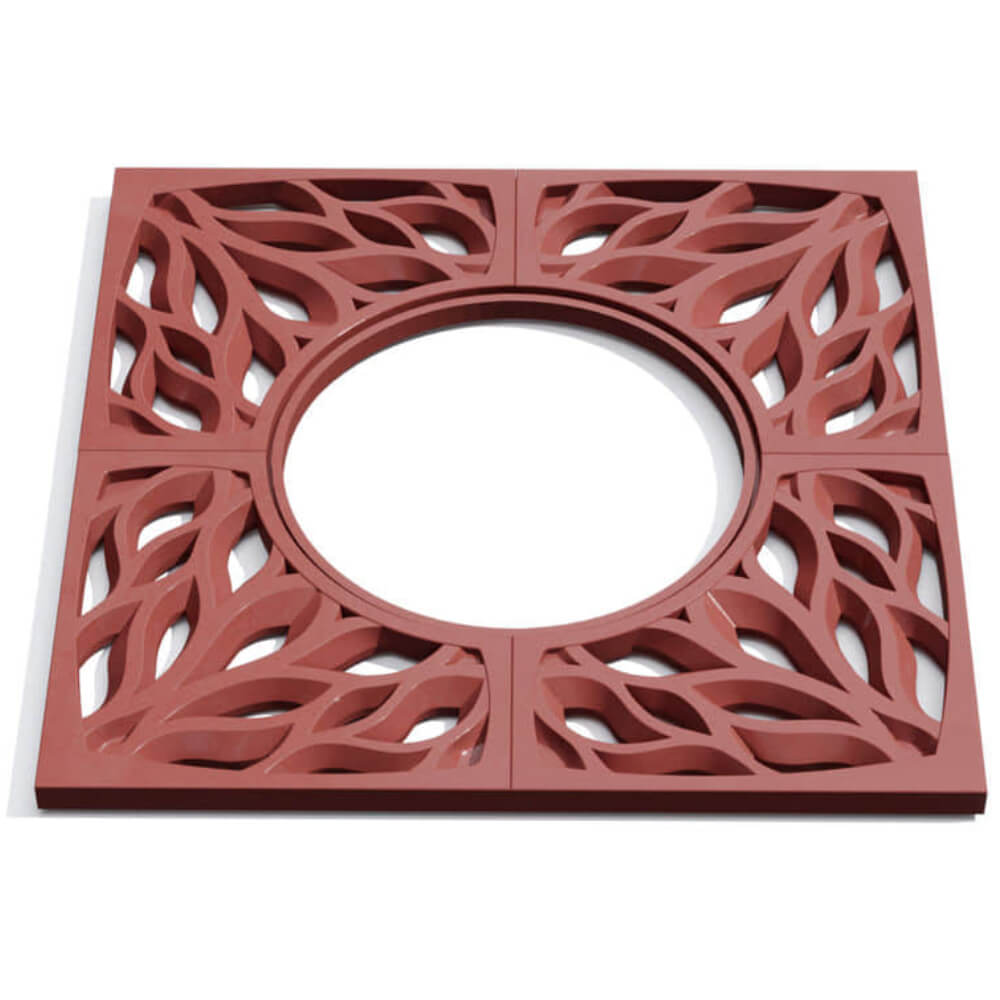 Приствольная решетка для дерева ZKING CRUST 1.2х1.2м Красная Бийск фото