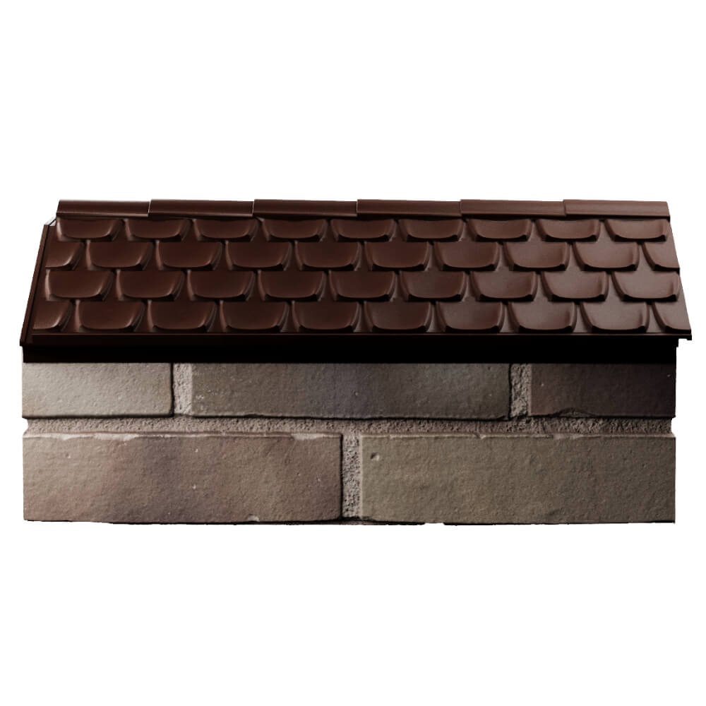 Парапет Zking Эльбрус Коричневый с посадкой на 1 кирпич (255мм) в Бийске фото