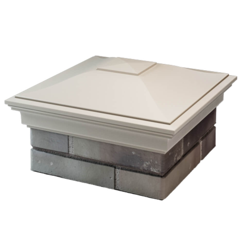 Колпак Zking Монблан Бежевый на столб 1.5х1.5 кирпича (385х385мм) в Бийске фото