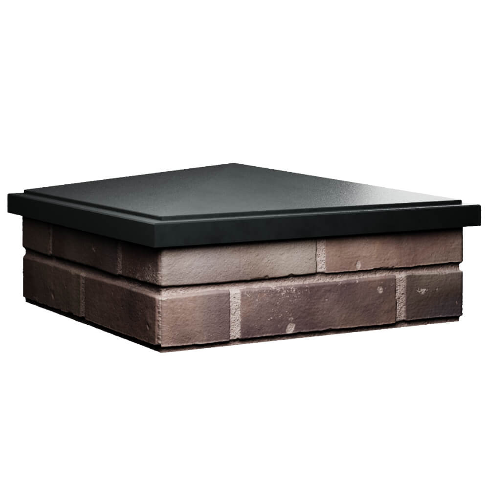 Колпак Zking БонаМоно Черный на столб 2х2 кирпича (515х515, 530х530мм) в Бийске фото