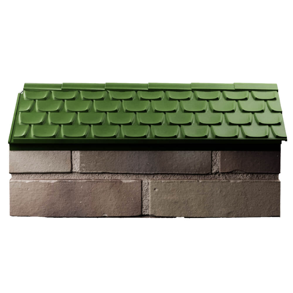 Парапет Zking Эльбрус Зеленый с посадкой на 1 кирпич (255мм) в Бийске фото