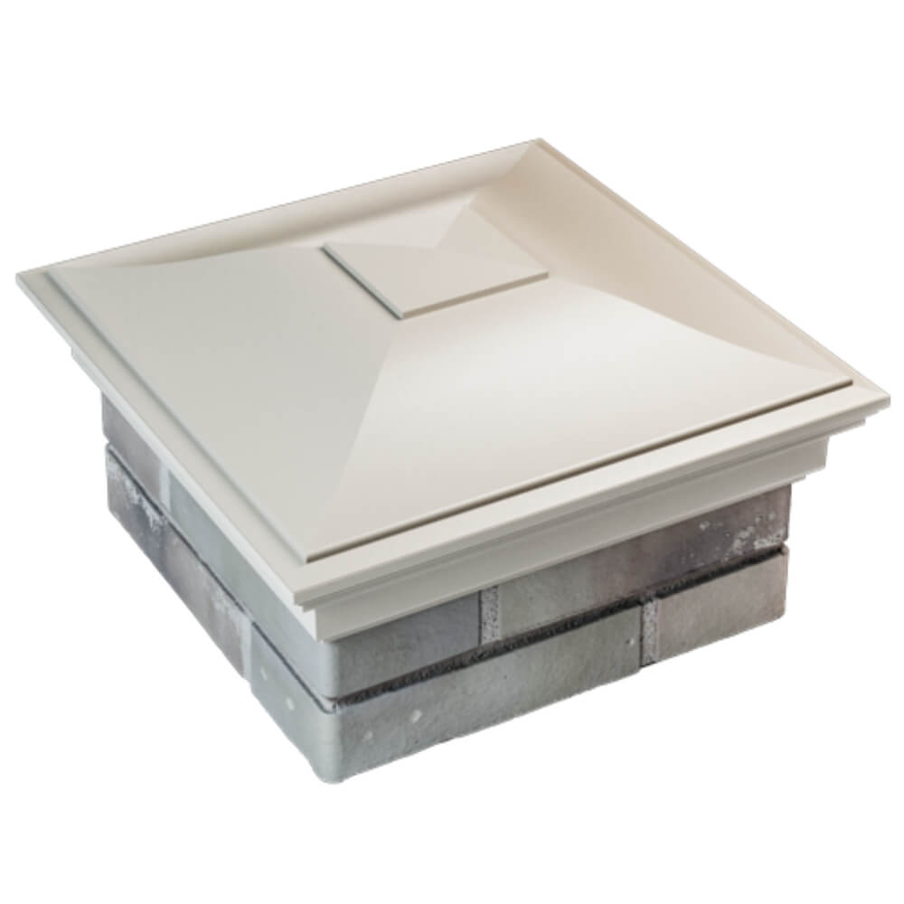 Колпак Zking Монблан Бежевый на столб 1.5х1.5 кирпича (385х385мм) в Бийске фото