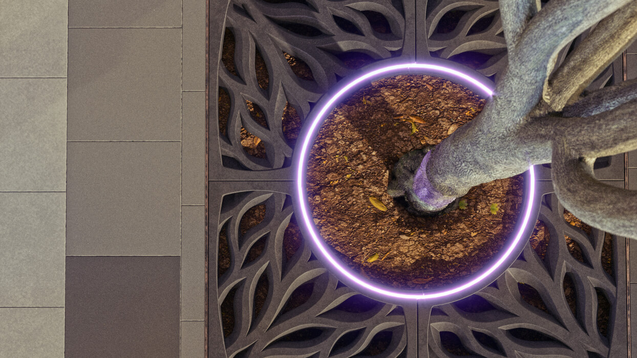 Приствольная решетка для дерева ZKING CRUST 1.2х1.2м Черная в Бийске фото