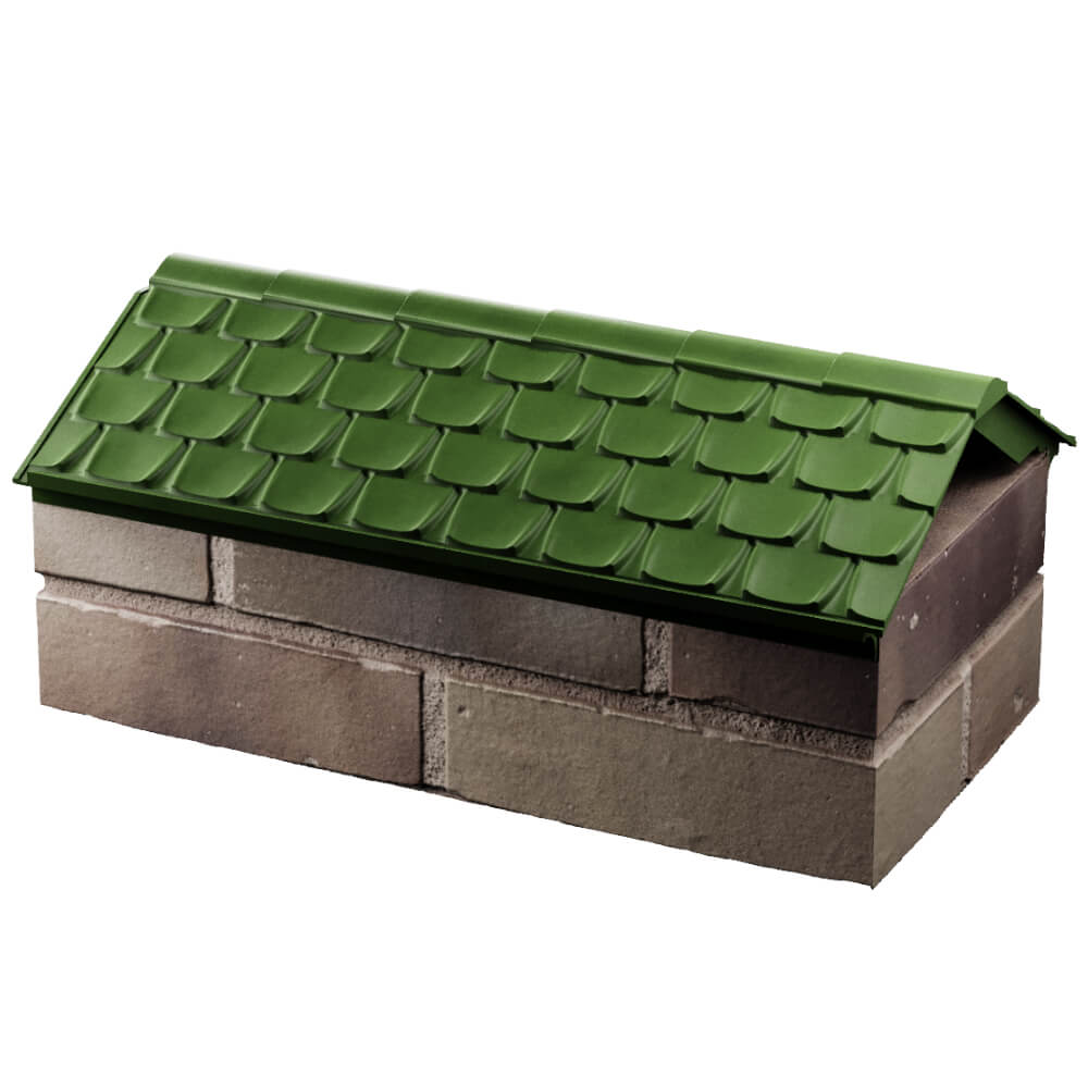 Парапет Zking Эльбрус Зеленый с посадкой на 1 кирпич (255мм) в Бийске фото