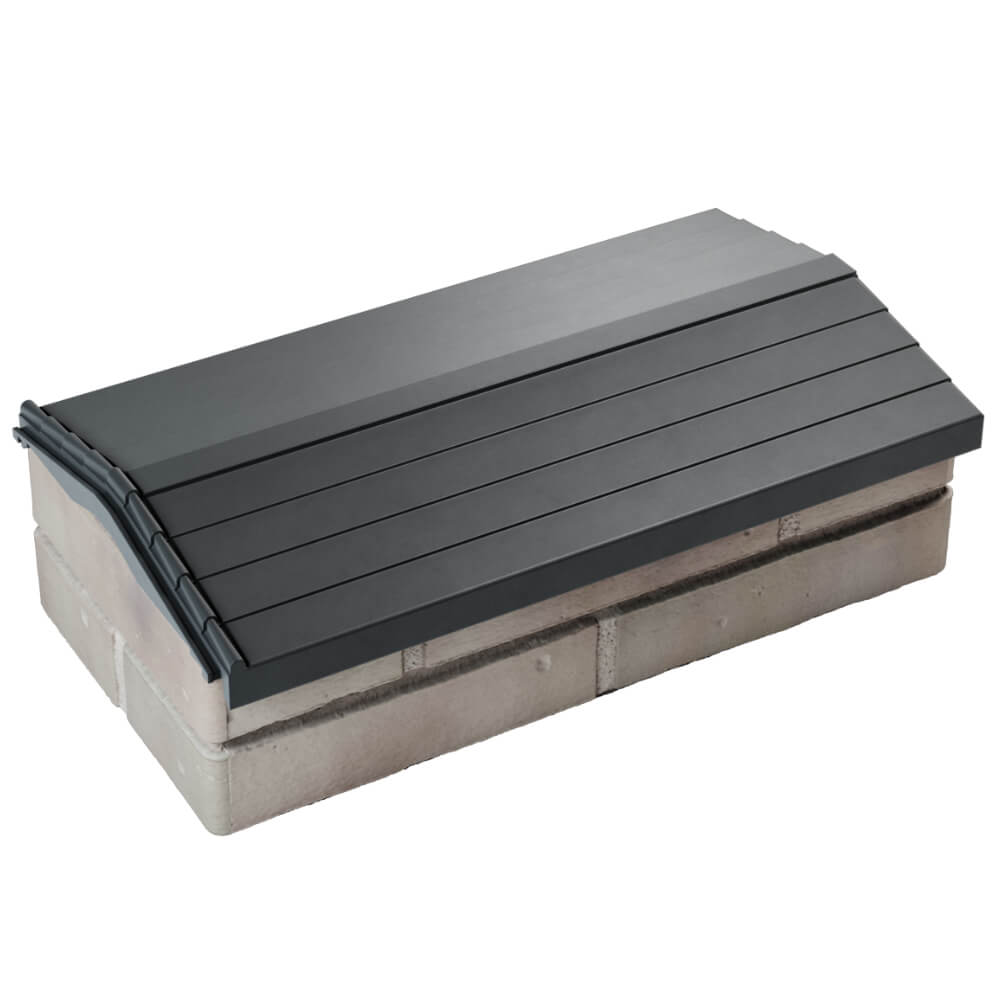 Парапет Zking Бона ХайТек Серый с посадкой на 1 кирпич (200/225/255мм) в Бийске фото