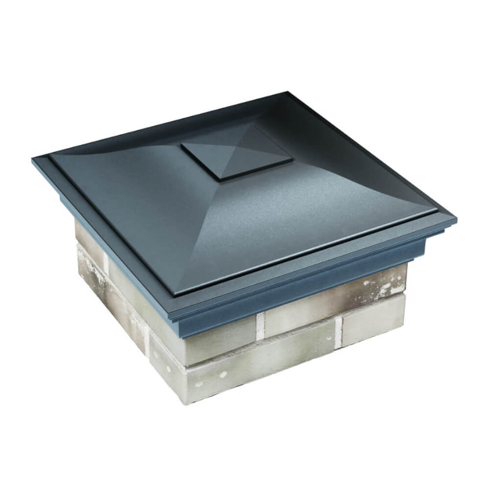 Колпак Zking Монблан Серый на столб 1.5х1.5 еврокирпича 0.7НФ (355х355мм) в Бийске фото