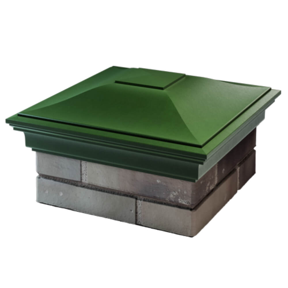 Колпак Zking Монблан Зеленый на столб 1.5х1.5 кирпича (385х385мм) в Бийске фото