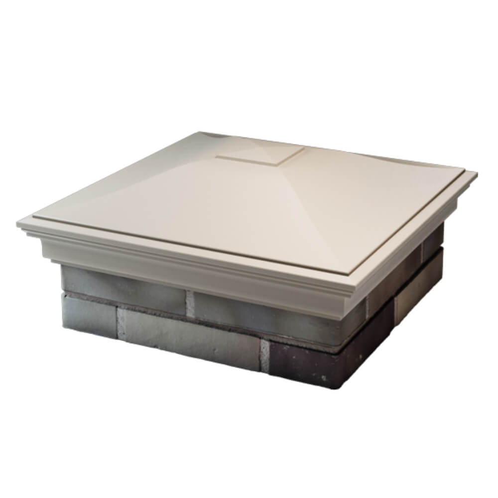 Колпак Zking Монблан Бежевый на столб 2х2 кирпича (515х515мм) в Бийске фото