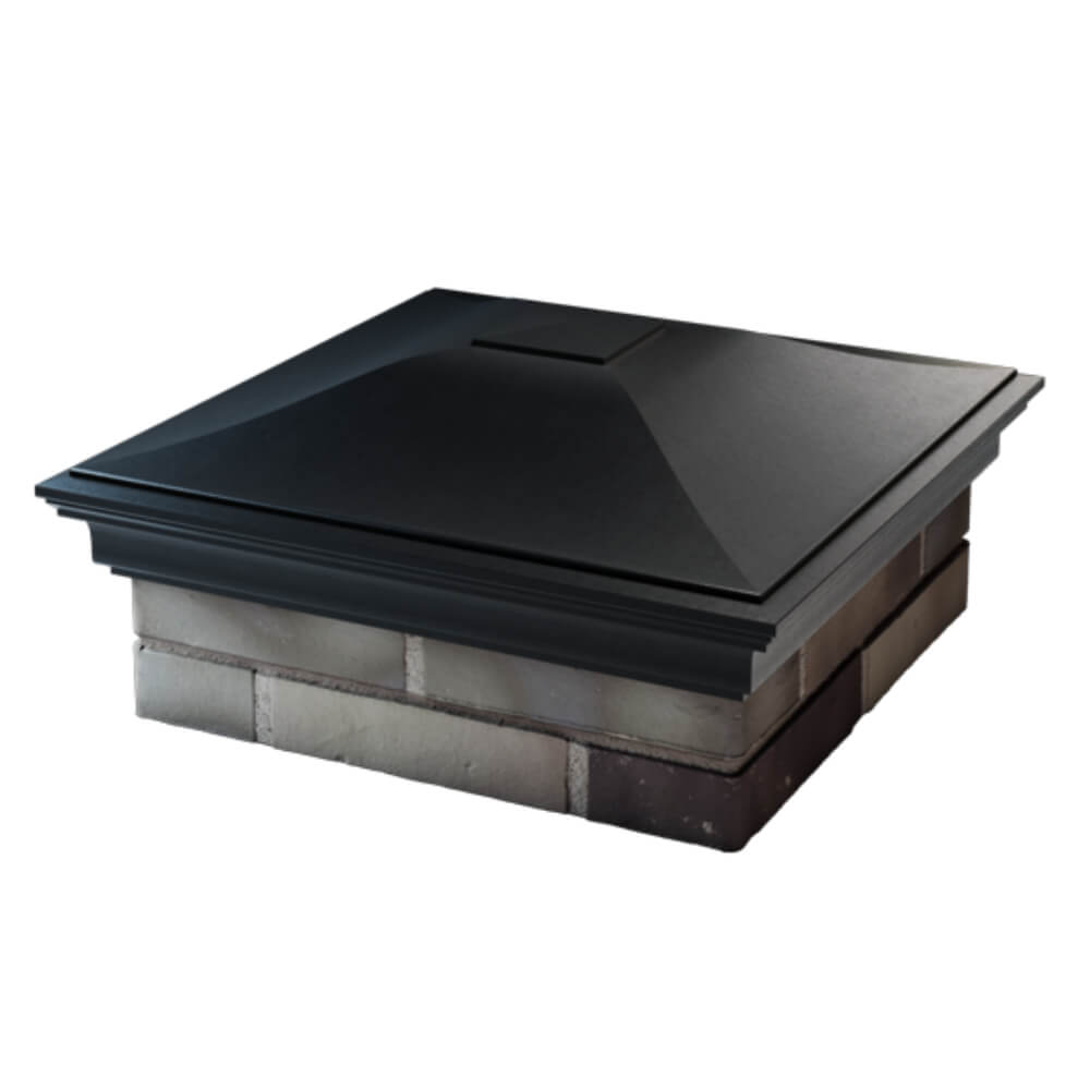 Колпак Zking Монблан Черный на столб 2х2 кирпича (515х515мм) в Бийске фото