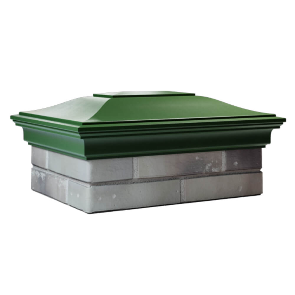 Колпак Zking Монблан Зеленый на столб 2х1.5 кирпича (515х385мм) в Бийске фото