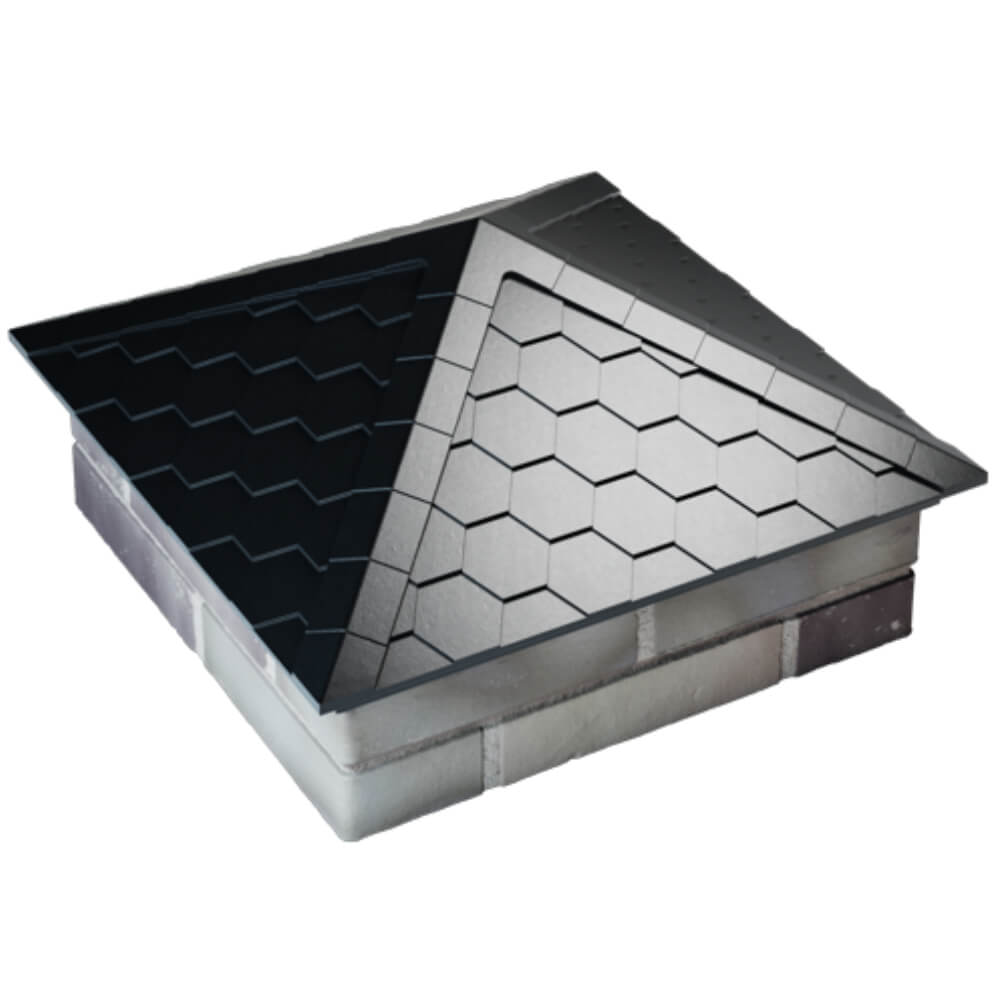 Колпак Zking Эверест Черный на столб 2х2 кирпича (535х535мм) Бийск фото