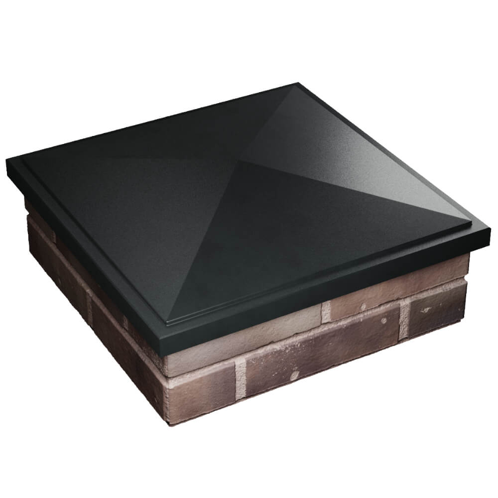 Колпак Zking БонаМоно Черный на столб 2х2 кирпича (515х515, 530х530мм) в Бийске фото