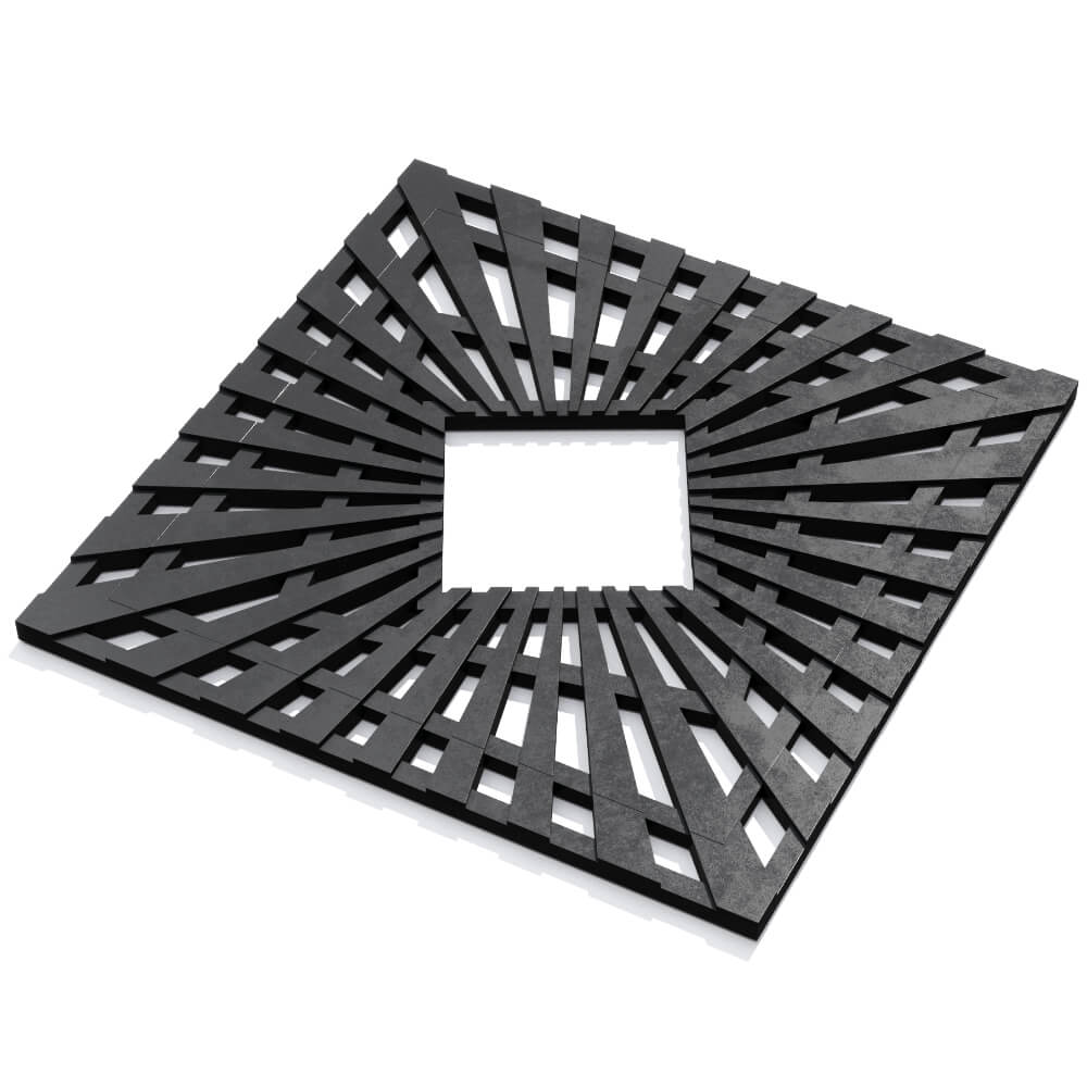 Приствольная решетка для дерева ZKING ATMOSPHERE 1.2х1.2м Черная в Бийске фото