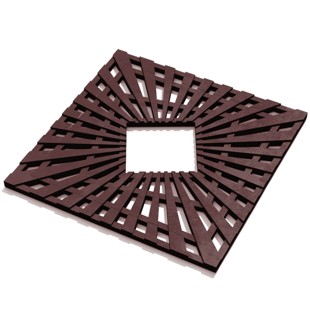 Приствольная решетка для дерева ZKING ATMOSPHERE 1.2х1.2м Коричневая в Бийске фото