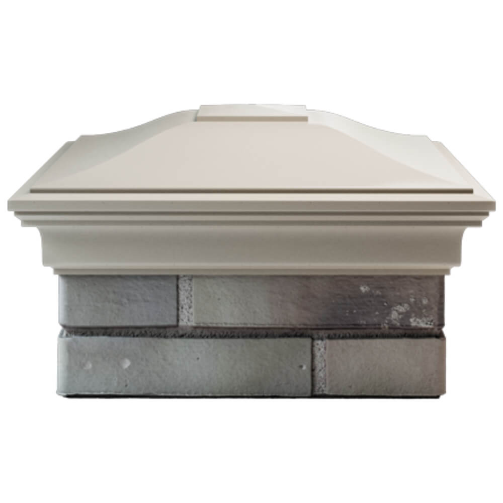 Колпак Zking Монблан Бежевый на столб 1.5х1.5 кирпича (385х385мм) Бийск фото