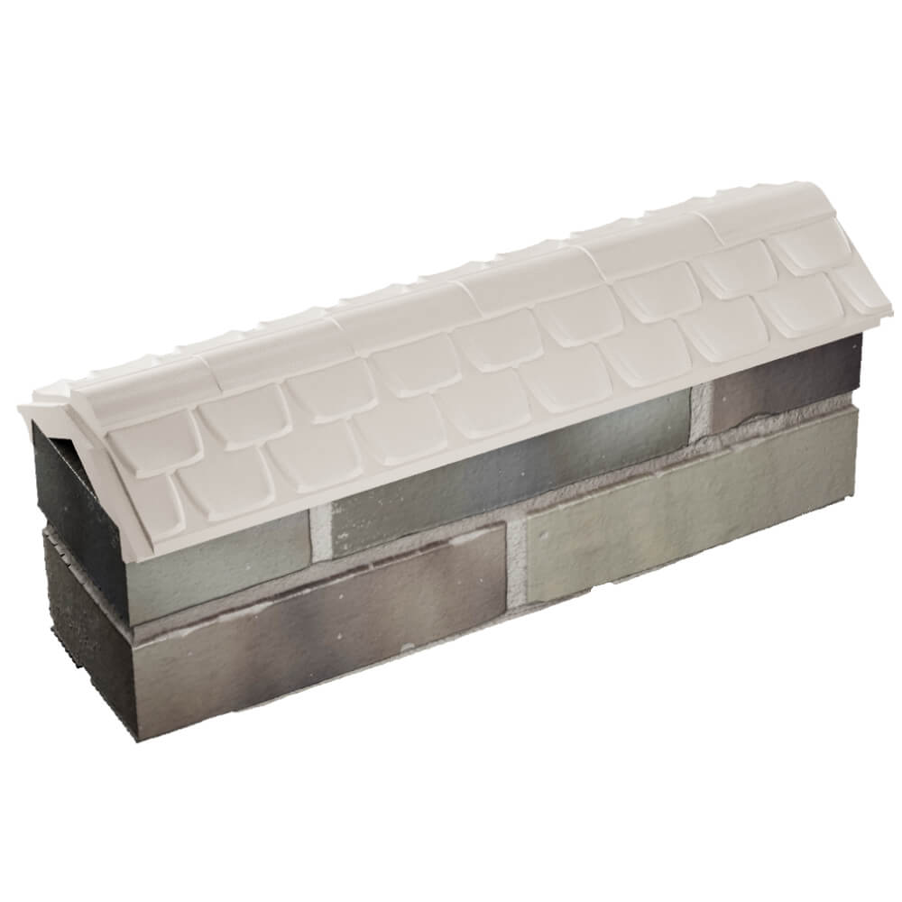 Парапет Zking Эльбрус Бежевый с посадкой на 0.5 кирпича (130мм) в Бийске фото