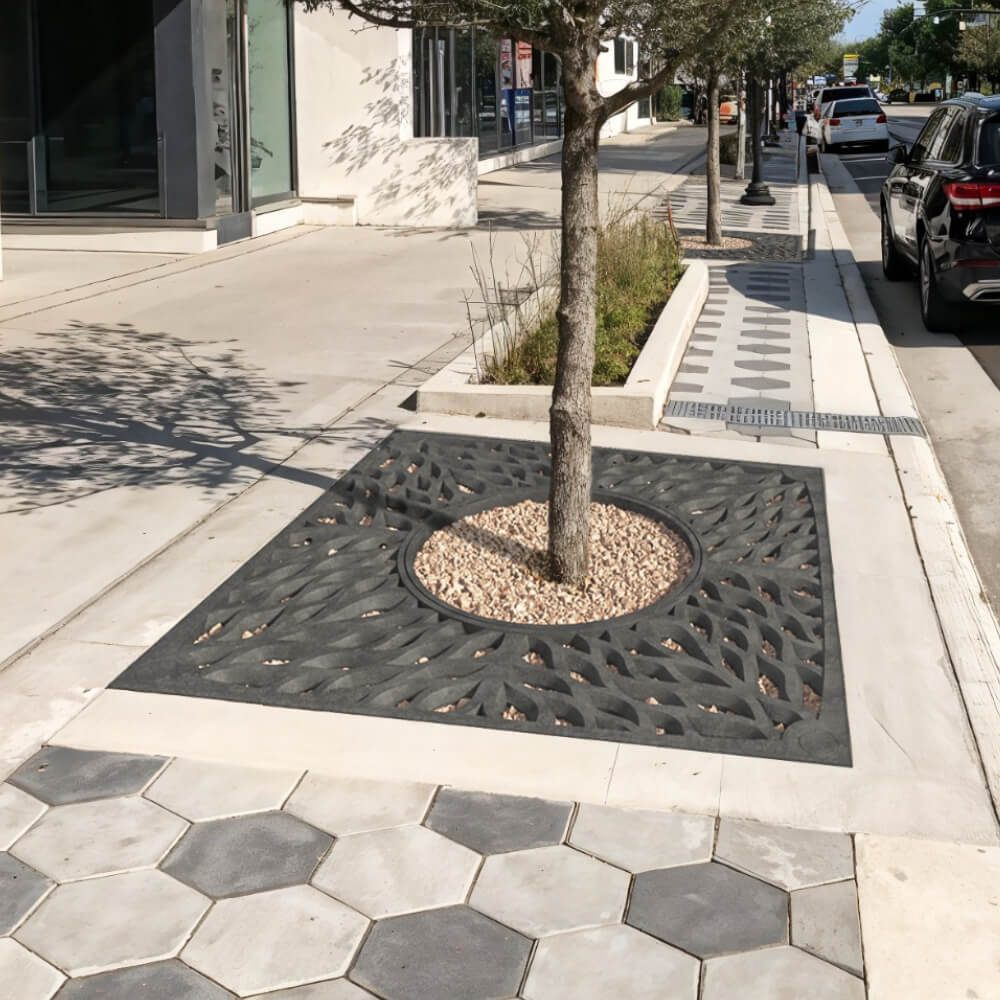 Приствольная решетка для дерева ZKING CRUST 2х2м Черная в Бийске фото