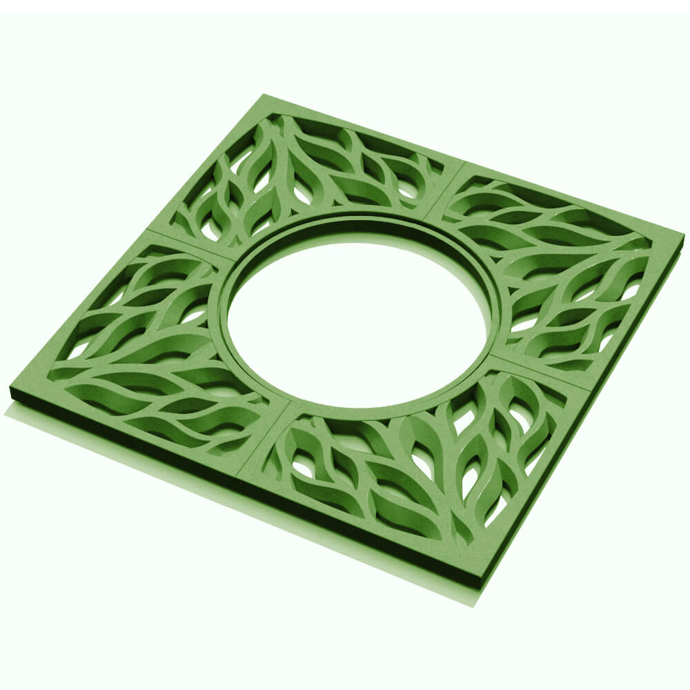 Приствольная решетка для дерева ZKING CRUST 1.2х1.2м Зеленая в Бийске фото