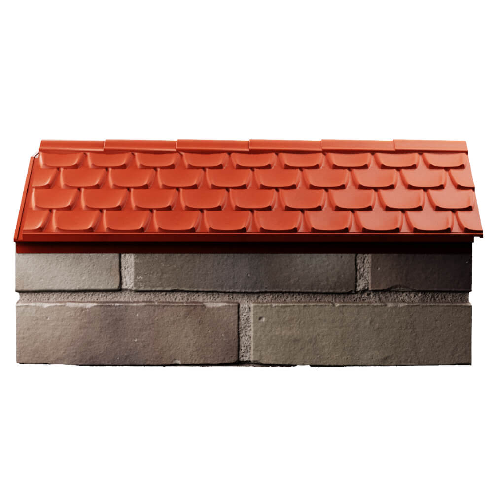 Парапет Zking Эльбрус Красный с посадкой на 1 кирпич (255мм) в Бийске фото