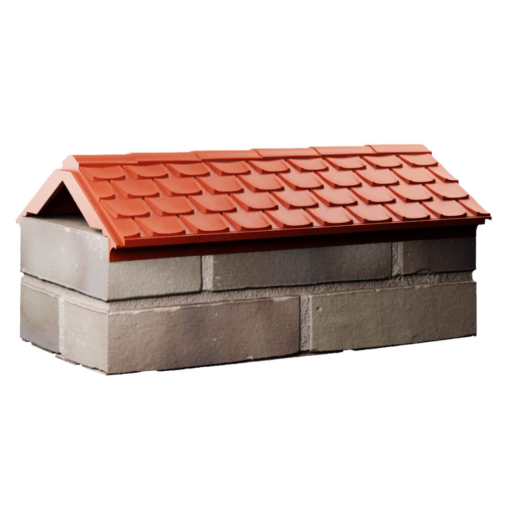 Парапет Zking Эльбрус Красный с посадкой на 1 кирпич (255мм) Бийск фото