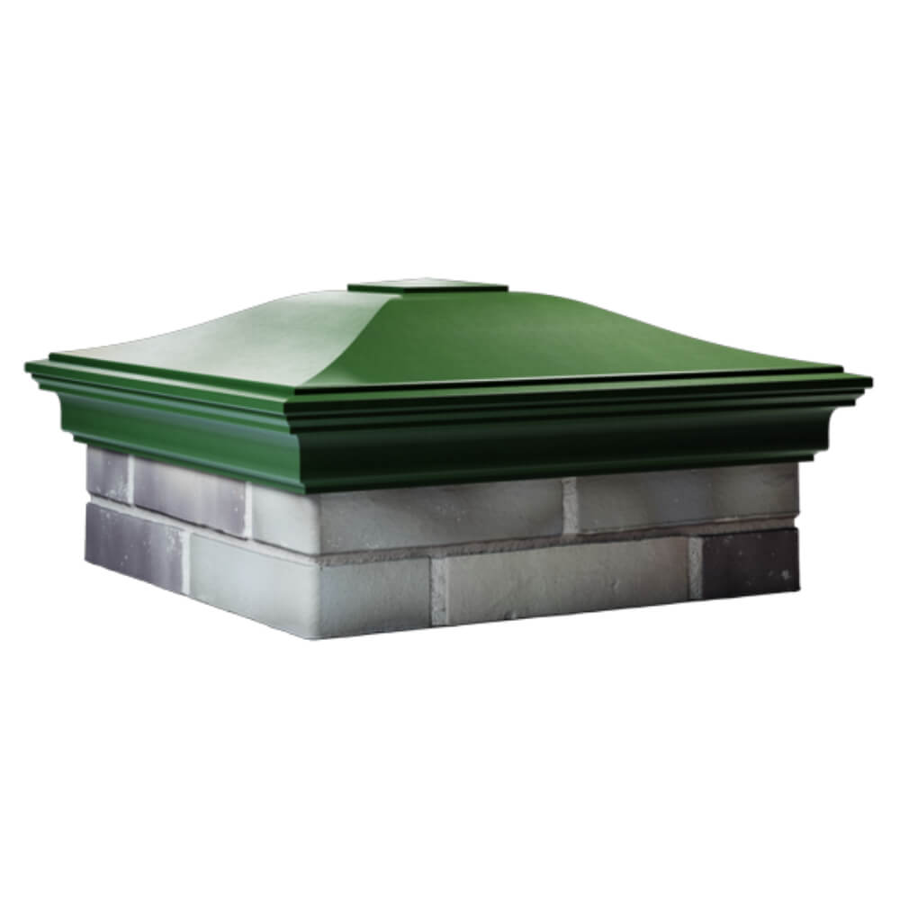 Колпак Zking Монблан Зеленый на столб 2х2 кирпича (515х515мм) в Бийске фото