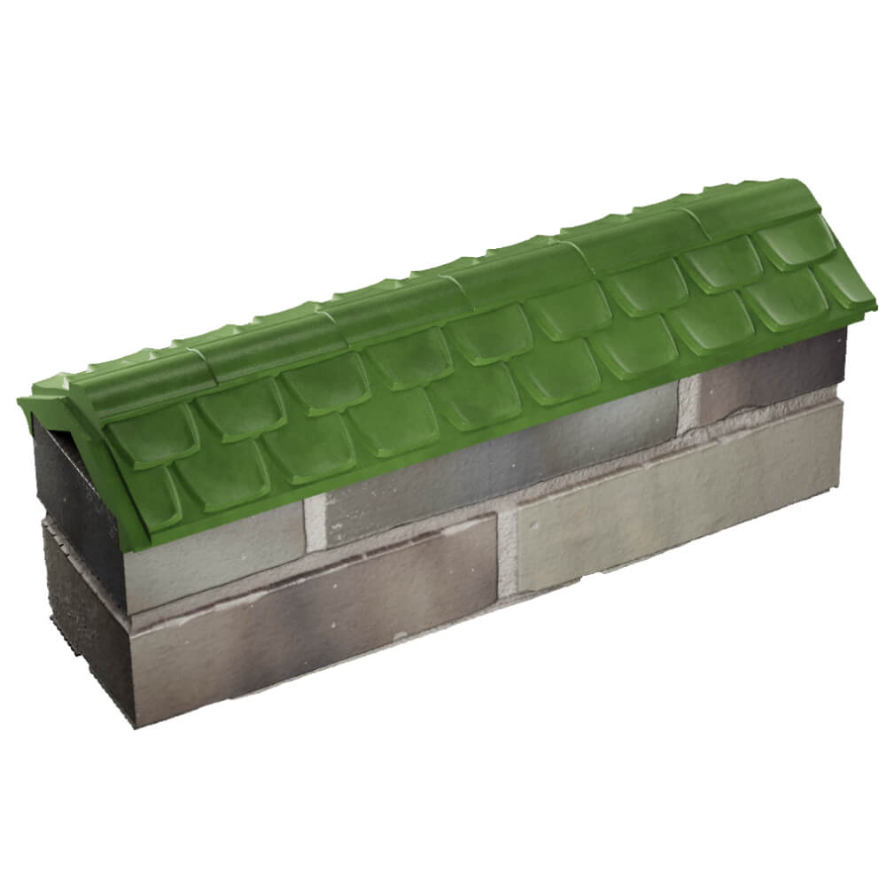 Парапет Zking Эльбрус Зеленый с посадкой на 0.5 кирпича (130мм) в Бийске фото
